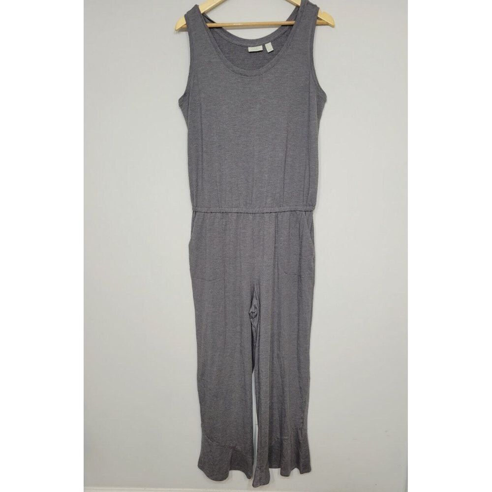 Logo Lounge‎ Grey Sleeveless Jumpsuit With Pockets Size Medium